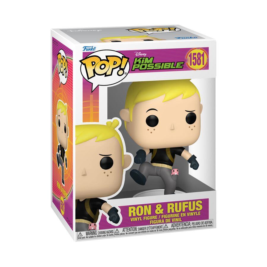 Kim Possible - Ron w/Rufus Pop! Vinyl Figure