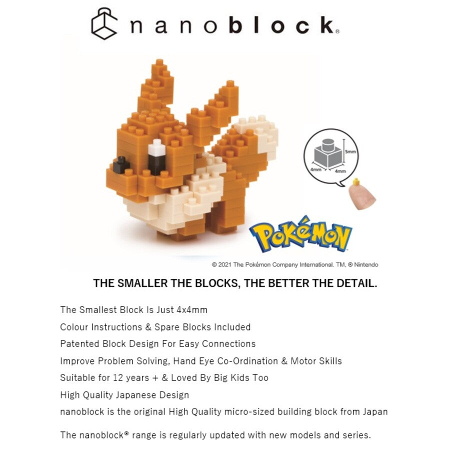 Pokémon nanoblock - Eevee Brick Figure set