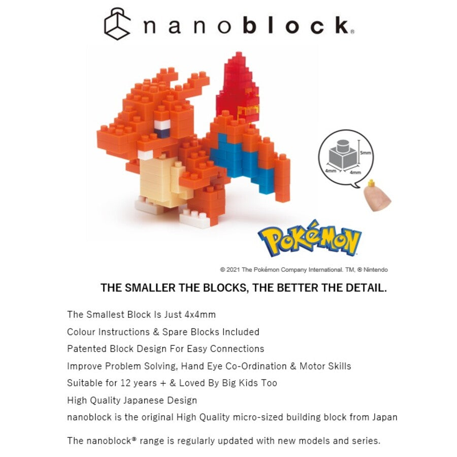 Pokémon nanoblock - Charizard Brick Figure set