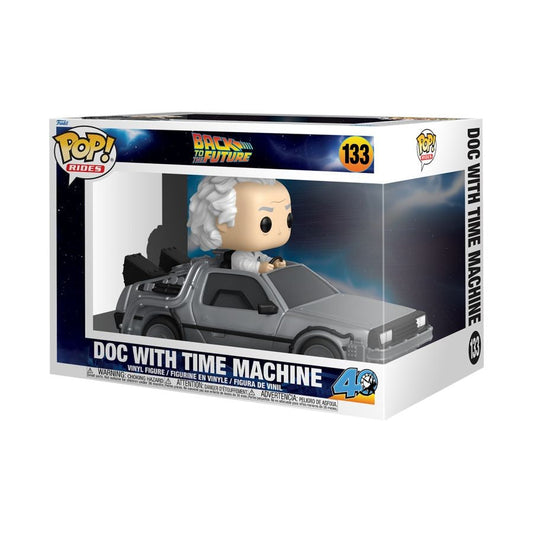 Back to the Future - Doc w/Time Machine Pop! Ride Vinyl Figure