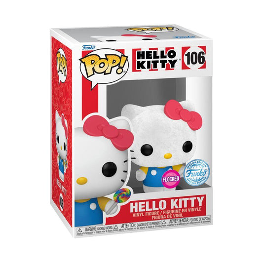 Hello Kitty - Hello Kitty (w/Lollipop) Flocked Pop!