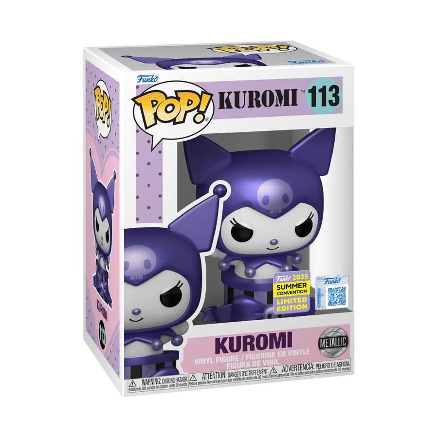 Hello Kitty - Kuromi Purple Metallic SDCC 2025 EXC Pop! Vinyl Figure RS